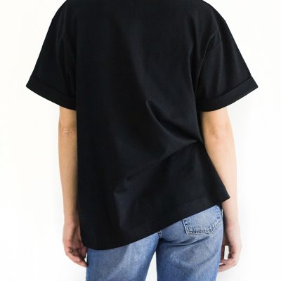 spate tricou negru