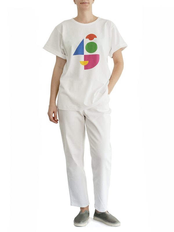 Tricou alb Alf fata