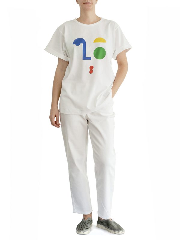 Tricou alb Oslo fata
