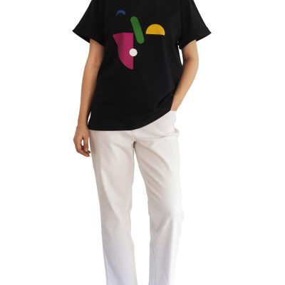 Tricou negru Rune fata