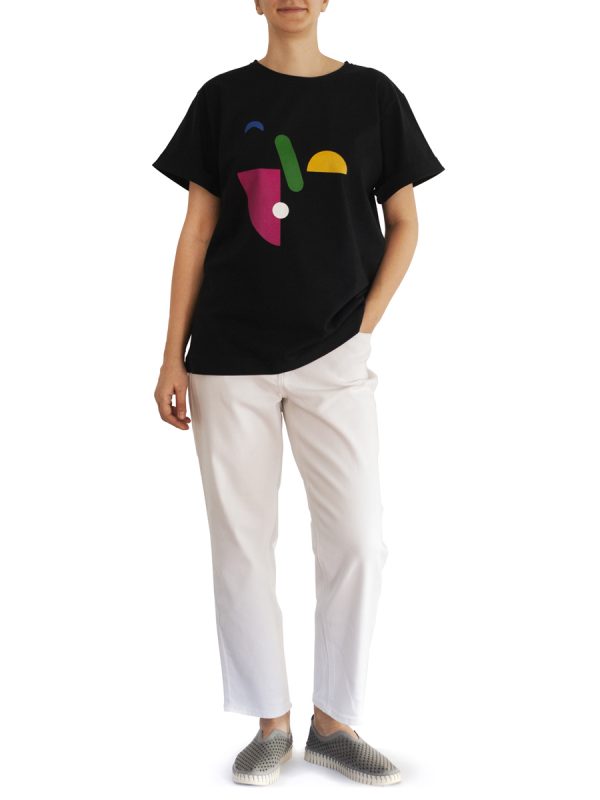 Tricou negru Rune fata